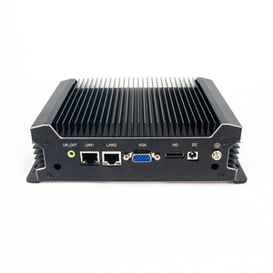 PC industrial Mini interfaces hombre-máquina 2 * LAN 4G SSD sin ventilador VGA RS232 i7 i5 caja computadora pantalla táctil Edge Computing - Product Image 3