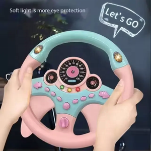 Simülasyon araba direksiyon prenses copilotu eğlenceli çocuk trafik biliş müzik hikayesi erken eğitim makinesi oyuncaklar - Product Image 6
