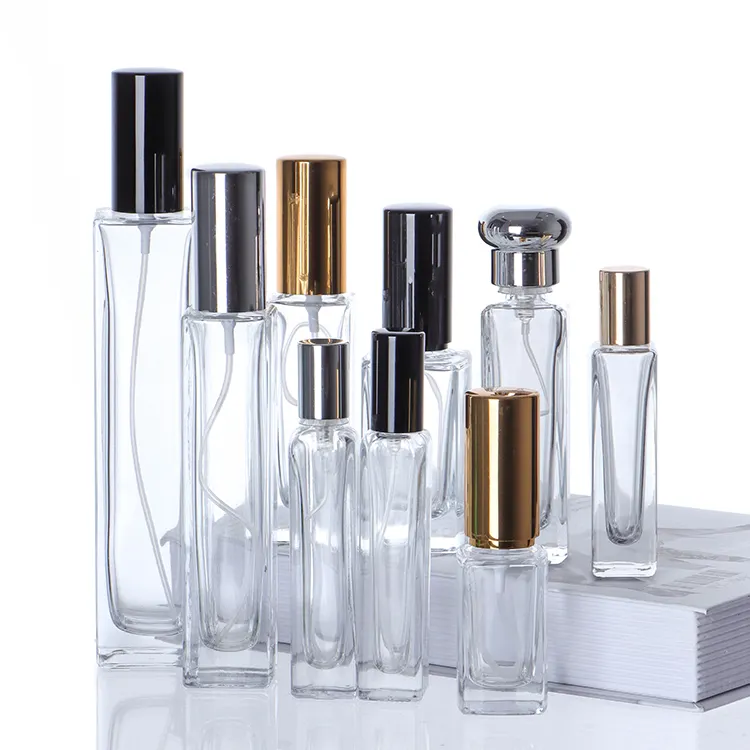 Boteille De Parfum 100 Ml Perfume Designer Bottles Dark French Square Glass Perfume Bottles