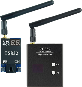 TS832 RC832 5.8GHz 40CH 600兆瓦无线FPV发射器和接收器输入7-16v 2dbi天线，用于遥控无人驾驶飞机8m视频 - Product Image 3