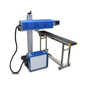 Macchina della marcatura del laser della macchina di codifica del laser della bottiglia dell'animale domestico di volo di CO2 per la stampante del codice della data della linea di produzione per il logo della bottiglia d'acqua - Product Image 4