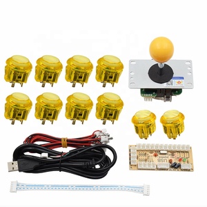 Raspberry Pi и MAME аркадные светодиодные кнопки и Джойстики, набор запчастей «сделай сам», USB-кодировщик с нулевой задержкой