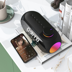 Altavoz LED Bluetooth con reproductor de música, superventas, con pantalla Digital, tarjeta TF, mesa de escritorio, reloj despertador, altavoz, 2025 - Product Image 3