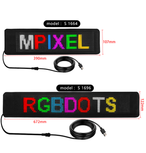 Letreros LED programable mensaje desplazamiento signo tablero ultrafino suave Flexible Led Panel coche pantalla para tienda - Product Image 4