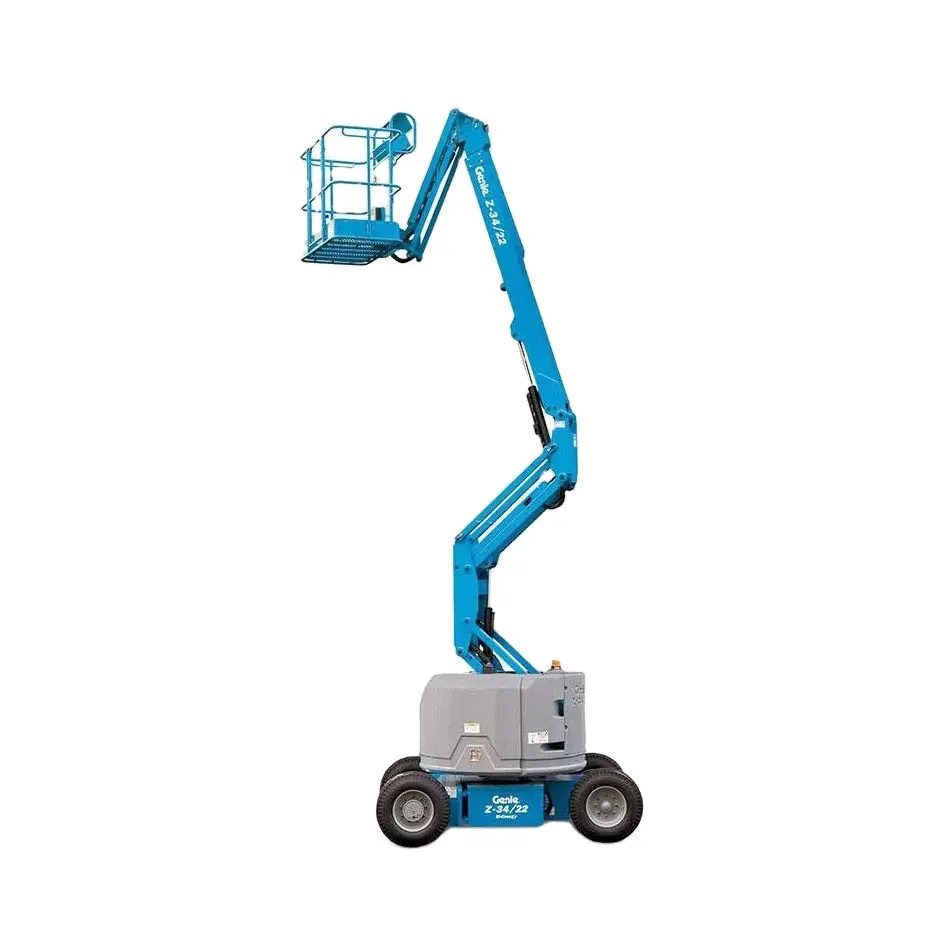 Hydraulic trailer mounted man lift platform cherry picker available now ready for shipping
