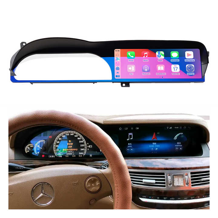 Zlh Android 13 Snapdragon 665 pantalla táctil coche 12,3 "Carplay Auto para Mercedes Benz Clase S W221 W222 coche Dvd Gps Radio Navi