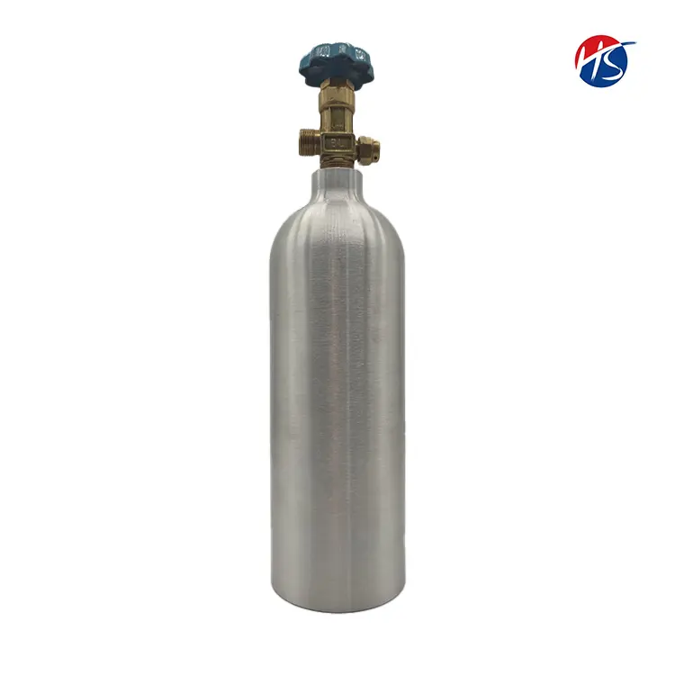 2l Gasflaschen kleine Sauerstoff flasche 111-2L medizinische Aluminium gasflasche