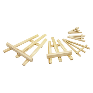 Mini rắn gỗ hiển thị đứng DIY Khung ảnh khung nghệ thuật giá vẽ với tripod cho máy tính bảng hoặc tác phẩm nghệ thuật kỳ nghỉ Nguồn cung cấp - Product Image 4