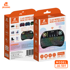 Jeqang JA-501 2.4G Wireless Mini RGB Three-Color Backlit <strong>Keyboard</strong> Rechargeable Mouse Set ABS Material Remote <strong>Controls</strong> - Product Image 6