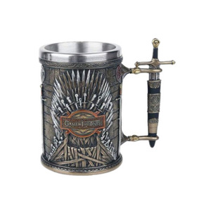 Trò chơi của bức tượng starka Creed <span class=keywords><strong>Thrones</strong></span> Stein nghệ nhân cốc băng và cứu trợ lửa manualidades tazas de resina juego de tronos - Product Image 4