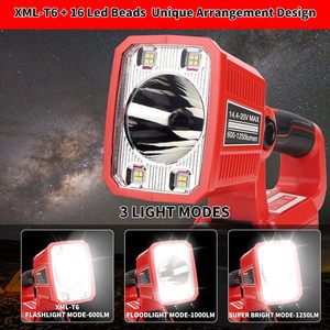 Qiyun 1250lm <span class=keywords><strong>LED</strong></span> Đèn Pin 18W Làm Việc Ánh Sáng Cho Cắm Trại Sửa Chữa Xe Khẩn Cấp Tương Thích Cho Milwaukee Cho M18 Lithium Cho Công Việc - Product Image 3
