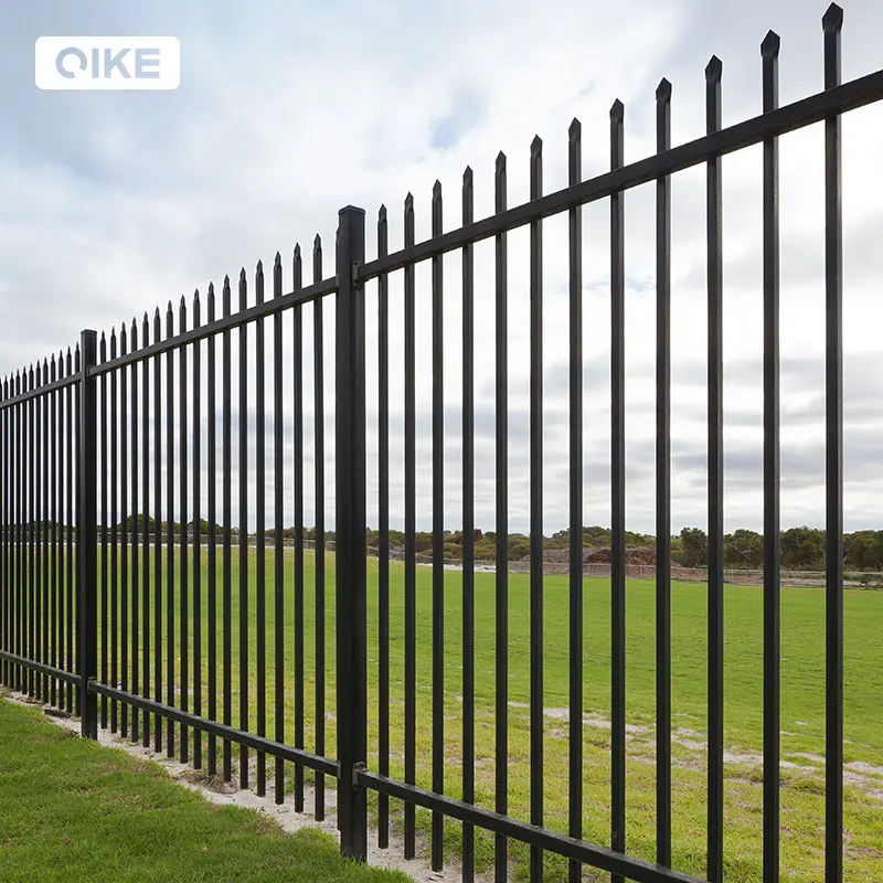 Su misura in ferro battuto facilmente assemblato da giardino recinzione in ferro con spillo di recinzione in ferro