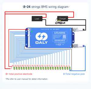 DALY BALANCE Smart BMS 100A 8 ~ 24S NCM LFP LTO литиевая батарея Защитная плата с Wi-Fi модулем дистанционного управления - Product Image 5