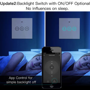 WS-EUR-C beyaz 3 gang WiFi RFcurtain anahtarı dokunmatik akıllı anahtar uzaktan kumanda - Product Image 4