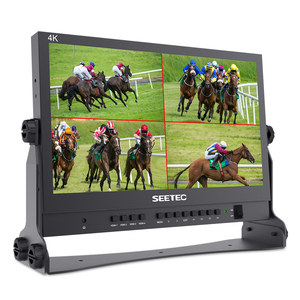 SEETEC ATEM156 15.6 Inch Live Streaming Broadcast Director Monitor with <strong>4</strong> HDMI <strong>Input</strong> <strong>Output</strong> Quad Split Display Video <strong>Switcher</strong>