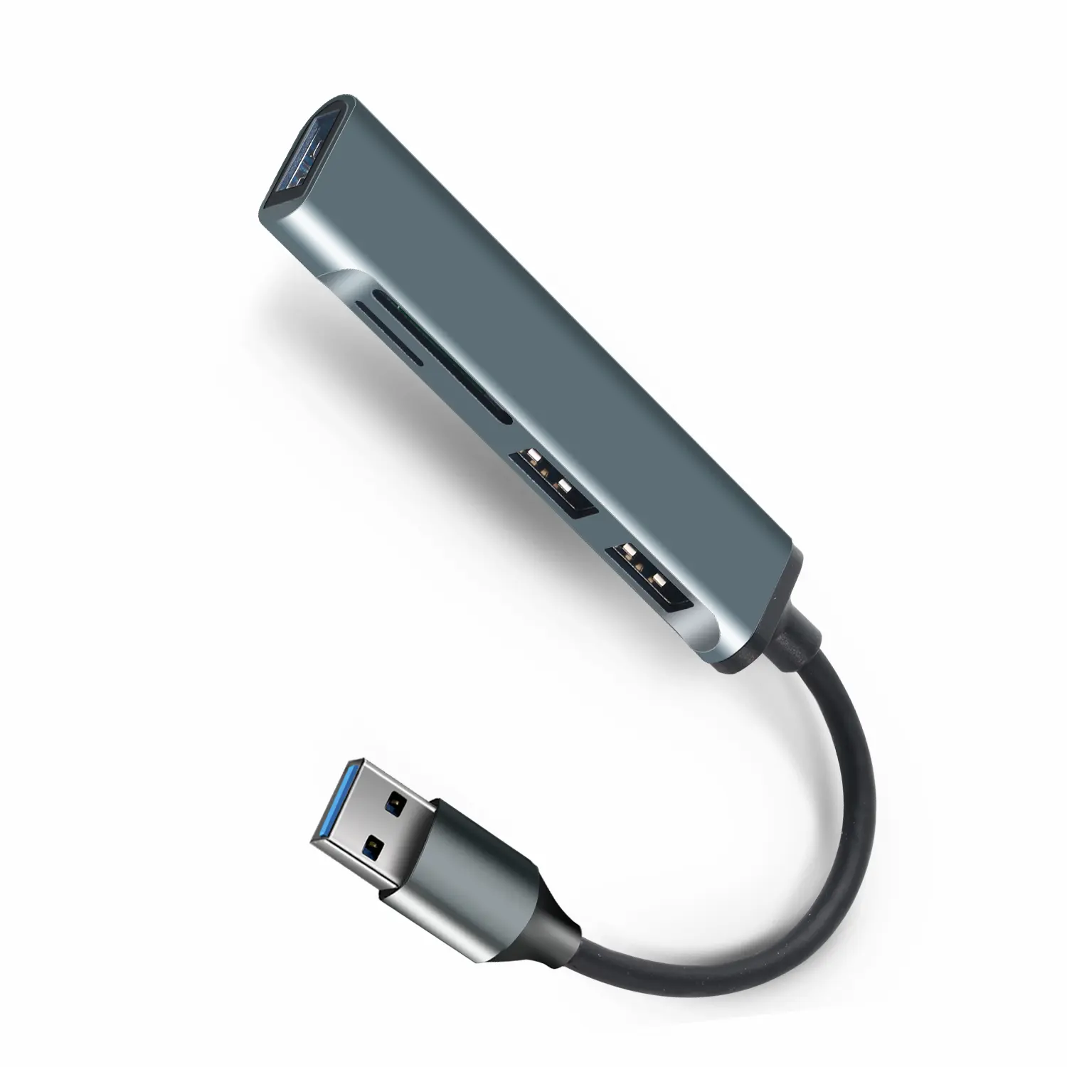 5 In 1 USB 3.0 허브 유형 C에 USB 5 포트 멀티 분배기 어댑터 OTG USB 허브 PC 컴퓨터 액세서리