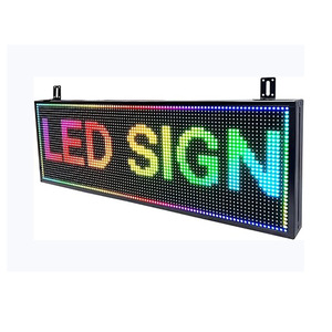 Programmabile a scorrimento Led messaggio in movimento segno singolo colore P10 RGB Display a Led segno esterno a matrice di punti Display a Led - Product Image 1