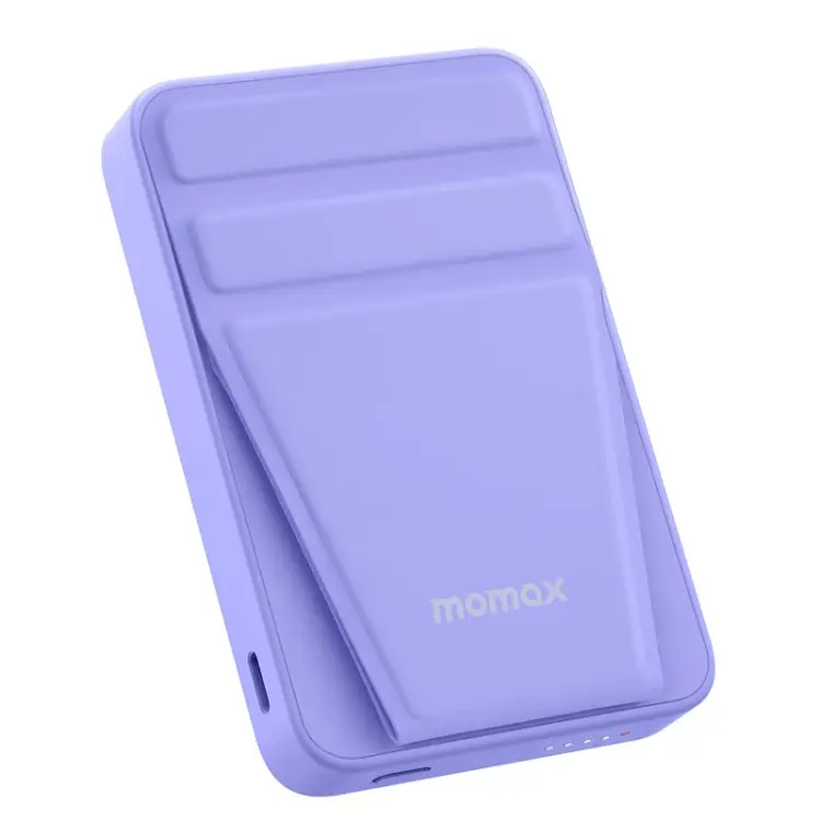 MOMAX-batería portátil de 5000mAh, 15W, magnética, inalámbrica, para iPhone