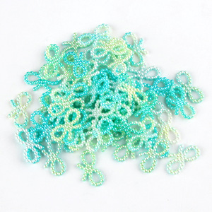 <span class=keywords><strong>18mm</strong></span>レインボーハローボウアクリルルーズビーズカスタムサイズとカラーラウンドABSプラスチックDIY衣服工芸品とジュエリー作り
