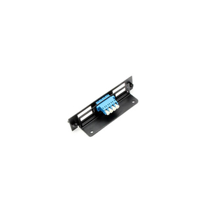 Rongbang 4 - 12 Ports 2 Pieces Structure Adapter Fiber Optic <strong>Patch</strong> <strong>Panel</strong> Cable Management Full Loaded Black or Customized Color - Product Image 2