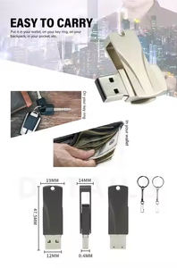 Hot Sales 100% Real Metal USB 2.0 Stick Speicher Benutzer definiertes USB-Flash-Laufwerk Laser-Logo 128GB 64GB 1GB 2GB 4GB Kapazität Box-Verpackung Neu
