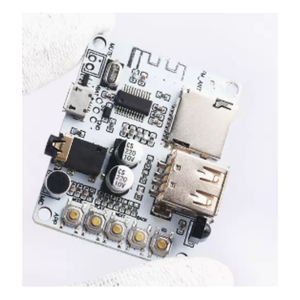 Módulo de placa receptora de audio Bluetooth inalámbrico de presalida reproducción de decodificación con tarjeta USB TF