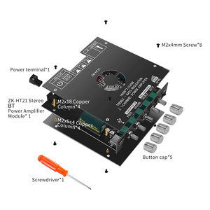 Creatall-Módulo de placa de amplificador de potencia, HT21, 160WX2 + 220W, entrada AUX/USB, 2,1 canales, HiFi, BT5.0, Subwoofer Digital, HT21 - Product Image 2