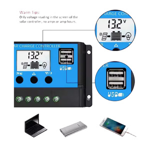 Китайский умный ЖК-экран литий-ионный аккумулятор 30a 20amp 10a pwm ручной 12v24v контроллер солнечного заряда - Product Image 2