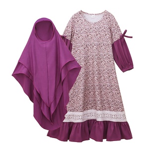ילדים מוסלמים מליציה בגדים ילדים <span class=keywords><strong>kebaya</strong></span> מדי יום בנות קטנות להתלבש סט עם חיג 'אב בד פרימיום שמלות פרחונית עבור בנות c237 c237