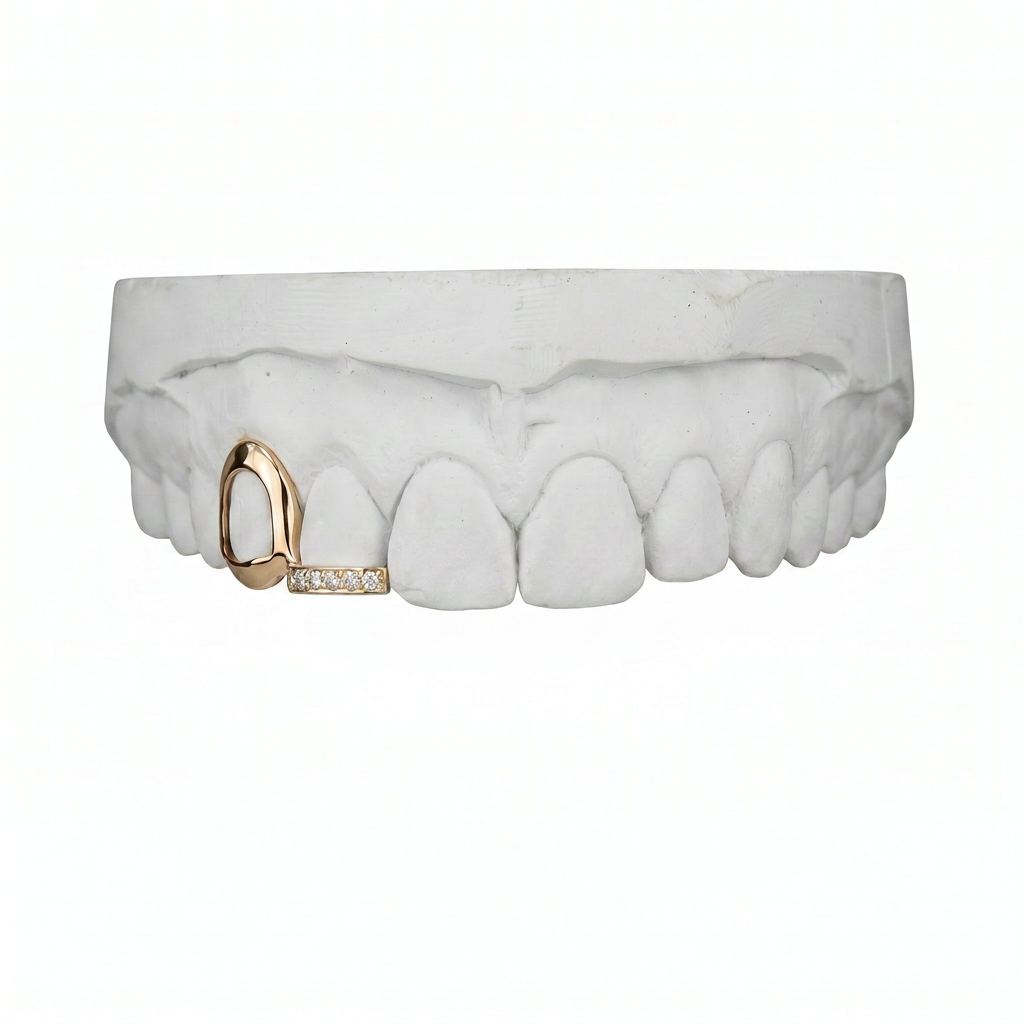 Visage ouvert doré + barre