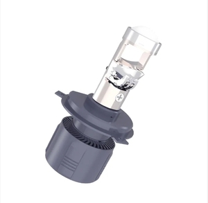 หลอดไฟหน้า LED สำหรับรถยนต์โปรเจคเตอร์ H4ลำแสงสูงต่ำ H4 A80ใช้ H4เลนส์ LED ระบบให้แสงสว่างอัตโนมัติสำหรับรถยนต์