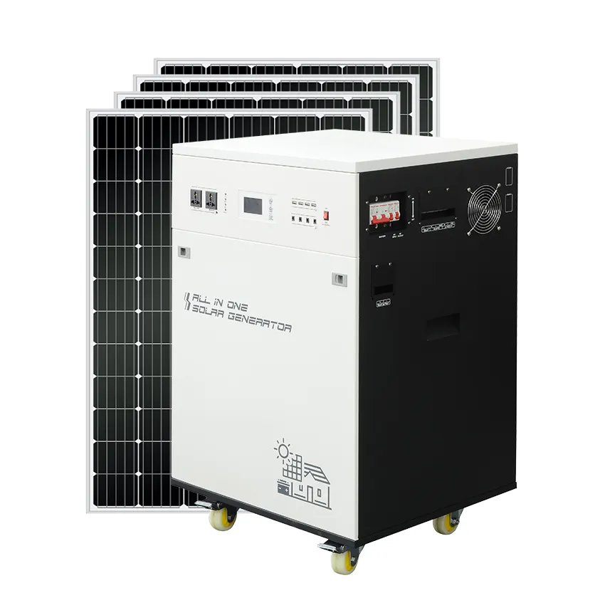 Comercial Heavy Duty 1kva 3000w 2000 Watt 4kw Inversor Portátil Industrial Gerador De Energia Solar 5 Kw Custo para a Vila