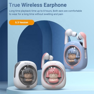 Neues Produkt Drahtloser Stecker Niedlicher LED-Licht-Kopfhörer Typ-C-Kopfhörer Anc Noise Cancel lation Mikrofon Mikrofon Gaming Earbuds Gamer