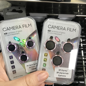 3d tam kapsama kamera Lens ekran koruyucu Iphone 16 13 14 15 Pro Max temperli cam ekran kamera koruyucu - Product Image 4