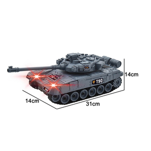 Iyi fiyat 1:24 ölçekli 5CH uzaktan ışık ve ses ile kumandalı Tank RC tankı oyuncak - Product Image 4