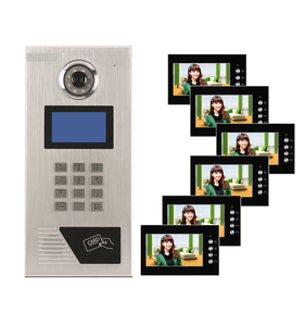 Sistema de construcción de intercomunicador con cable, 2 apartamentos, videoportero, 8 monitores, 2 unidades al aire libre - Product Image 2