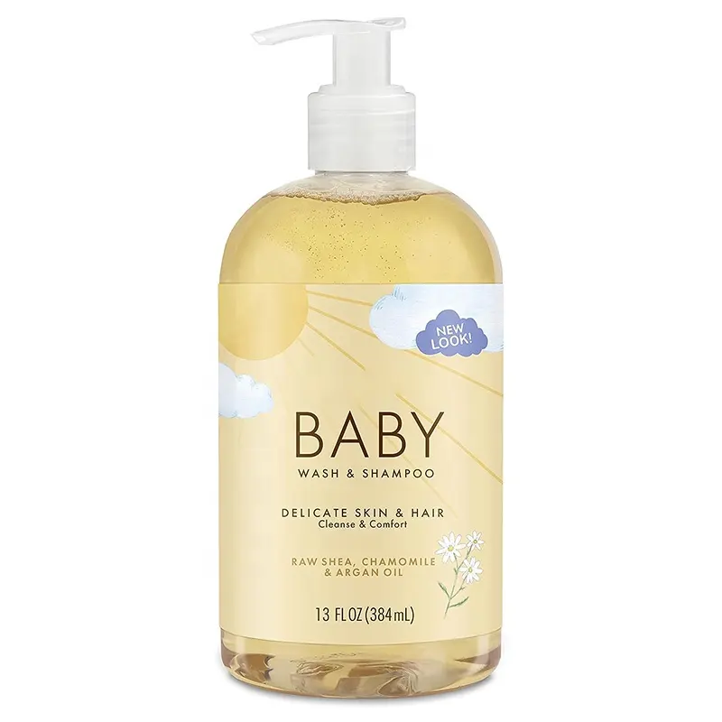 Argan Oil Shea Moisture Kids Body Wash Newborn Baby Shampoo for All Skin Types Daily Use with Coconut Oil Amino Acid Ingredients