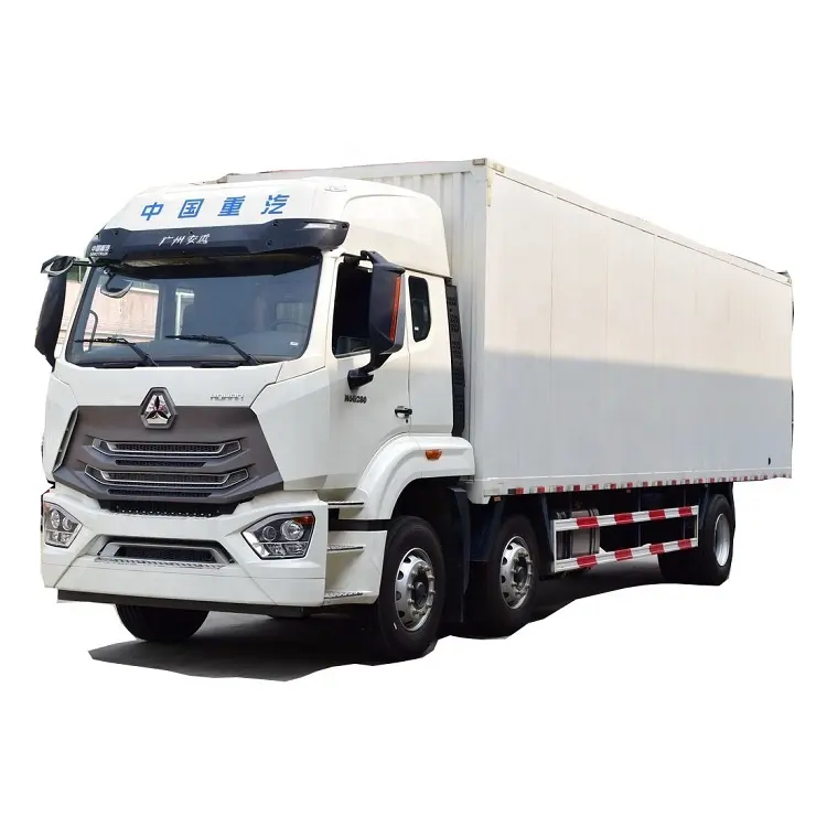 구입 SinotruK 사용 0 km 하한 N5G 대형 트럭 280 마력 6X2 9.73 미터 밴 트럭화물 트럭
