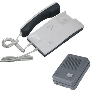 Teléfono de puerta de intercomunicador de audio de diseño simple, sistema de cableado 3 + N, auricular de 1 botón para familias múltiples