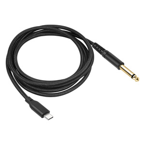 Cable de Audio Coaxial de 9,8 pies, enchufe macho tipo C macho de 6,35mm, enchufe de Chip digital a analógico incorporado, conector auxiliar para cámara, micrófono para coche