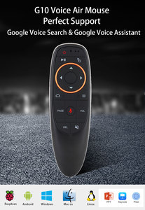 2,4 GHz G10S sprachsteuerung kabelloser USB-empfänger gyrosensor fernbedienung für Air Maus Fernbedienung für Android TV Box PC Miniprojektor - Product Image 4