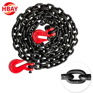 G80 standart alaşımlı çelik kaldırma zinciri toptan halkalı anahtarlık Sling zincir galvanizli alaşımlı çelik fabrika - Product Image 1