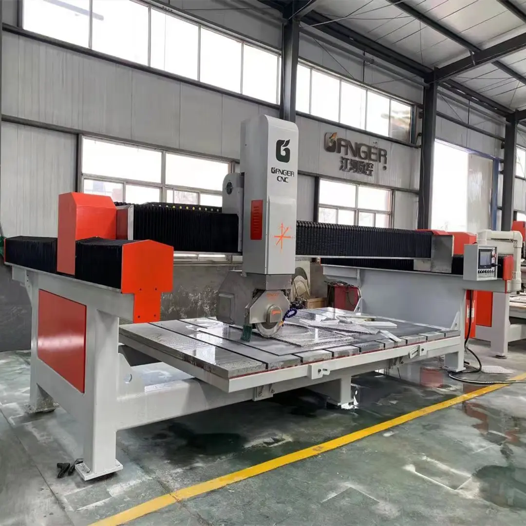 GQ-3220B stone cutting machine for Euroquartz callacatta Bridge saw Cutting Machine blade miter cutting for dekton granite