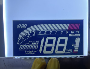 Tùy chỉnh kỹ thuật số hình chữ nhật Đồng hồ tốc độ hiển thị 5 chữ số 7 đoạn <span class=keywords><strong>LCD</strong></span> hiển thị Đồng hồ tốc độ <span class=keywords><strong>LCD</strong></span> module - Product Image 3