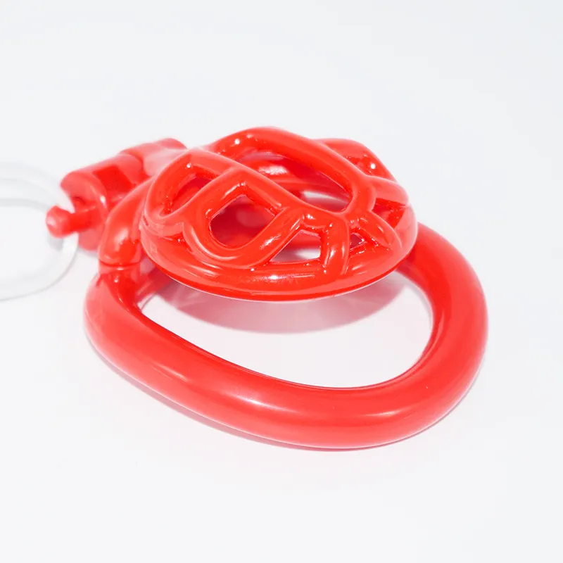 FRRK78 NEW BDSM design 3D printing hollow resin cock cage mini male chastity lock for gay toy small turtle model