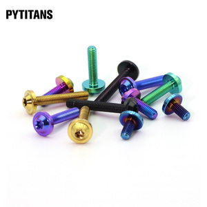 Motorcycle Performance RG5 Big Head <strong>Screw</strong> UFO Head the plum Blossom in Titanium Alloy <strong>Screws</strong> <strong>M4X10</strong>/15/20mm