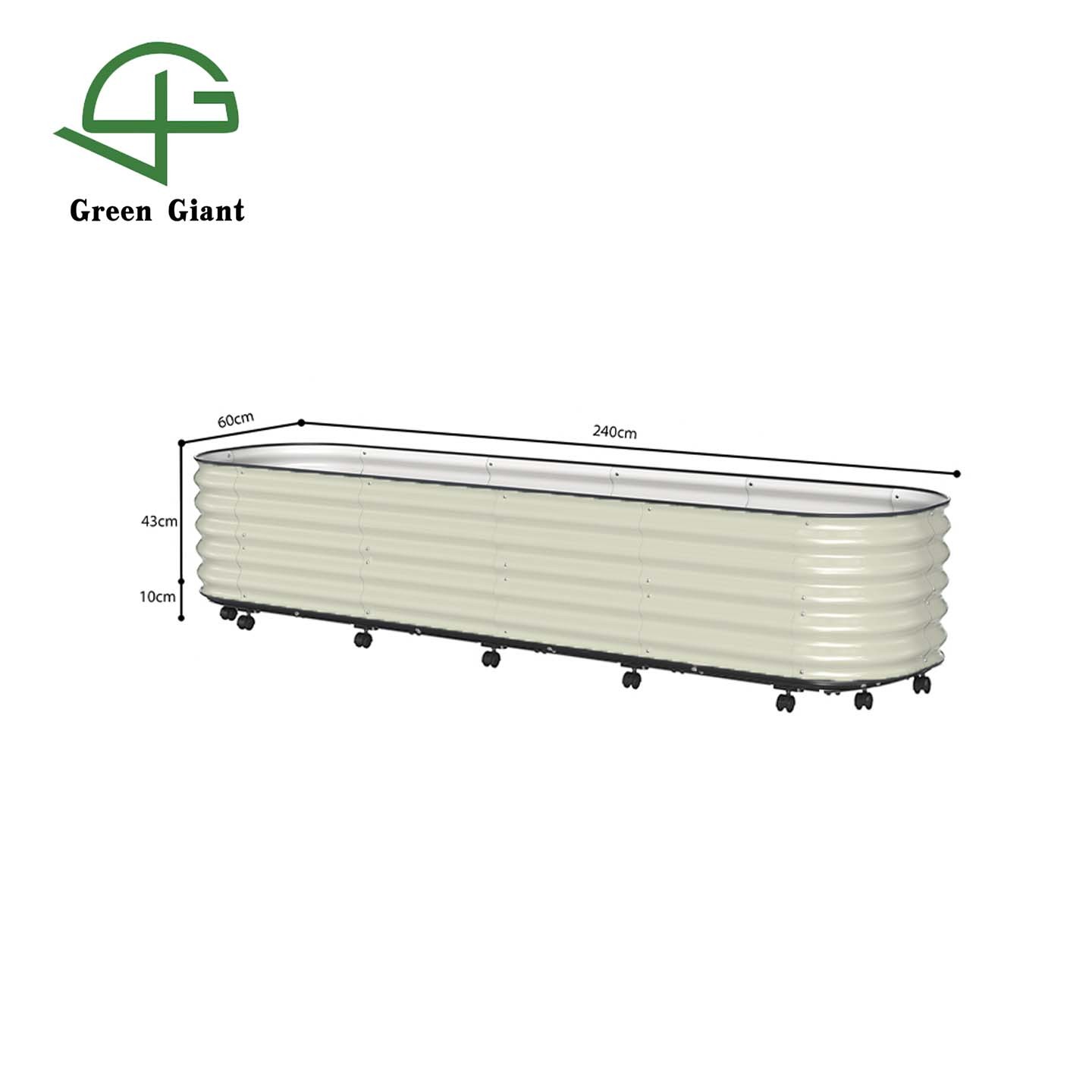 White 240x60x53cm