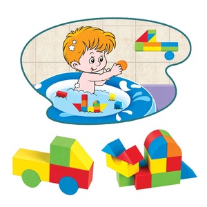 Juego de bloques de construcción educativos de espuma EVA de 56 piezas, modelo de construcción suave, juguete para niños de 5 a 7 años - Product Image 4