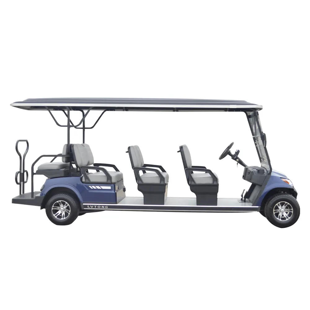 LVTONG Voiturette de golf relevée électrique 2 4 6 8 sièges 4x4 essence hors route Club Car à vendre