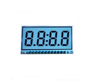 Siete segmentos de 7 dígitos de módulo de pantalla LCD con pin de metal y retroiluminación